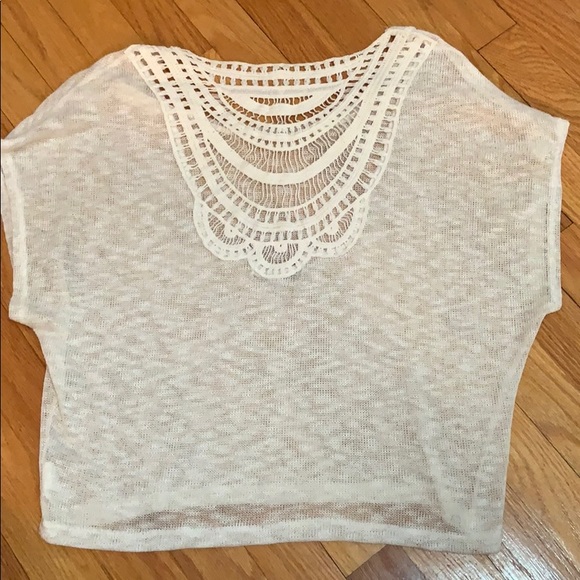 gorgeous Tops - 3/$15 Crochet Style Crop Top